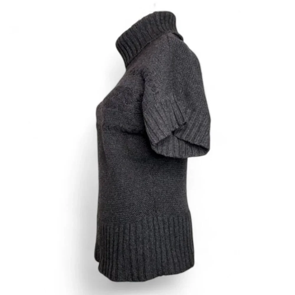 FWM Fenn Wright Manson Chunky Cable Knit Turtleneck Sweater Women's Autumn S
